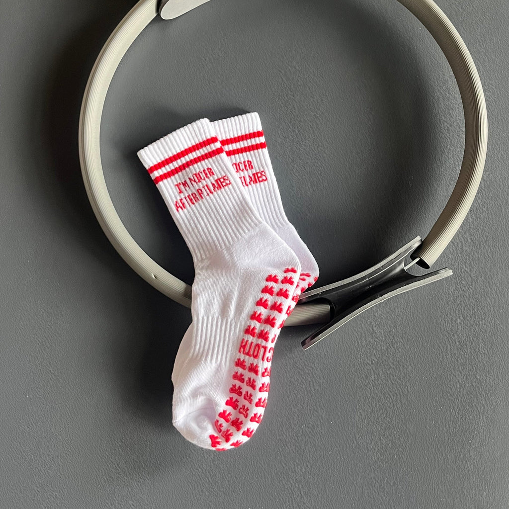 I'm Nicer After Pilates Grip Socks