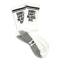 Sorry Can't Pilates Bye Grip Socks