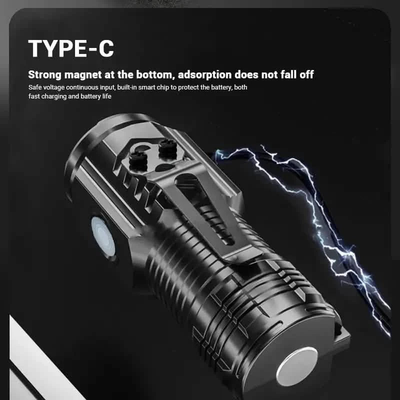 2-Pack: USB Rechargeable Mini LED Tactical Flashlight