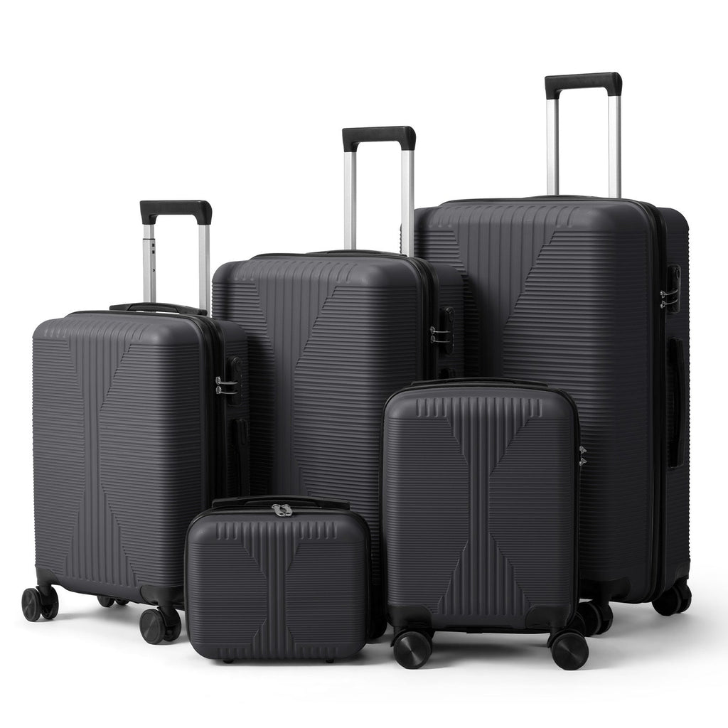 5-Piece Lightweight Luggage Set with Lock – 12/16/20/24/28 Inch