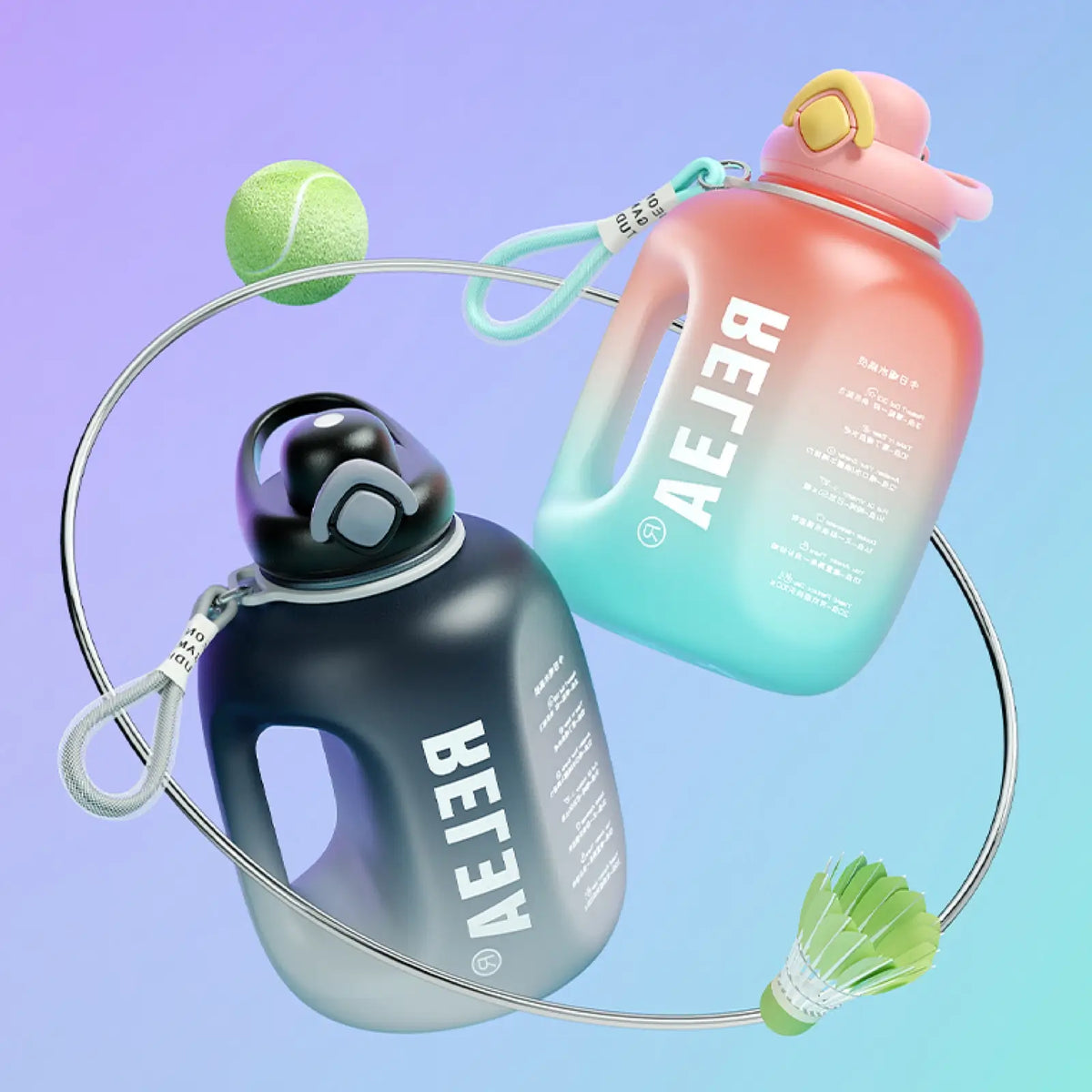 Large Capacity Sports Water Bottle